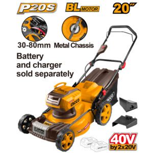 Ingco Cordless 20" Lawn Mower - LMLI4020