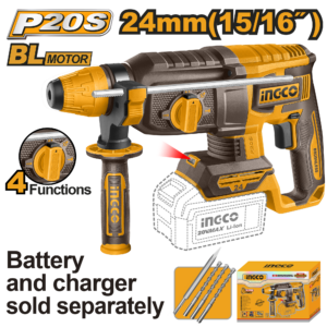 Ingco Cordless 24mm Rotary Hammer - CRHLI20248