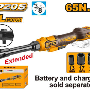 INGCO CDRLI206529 20V Brushless Cordless Extended Neck Ratchet Tool Only